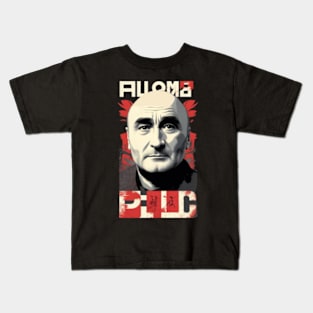 phil collins // vektor art design v4 Kids T-Shirt